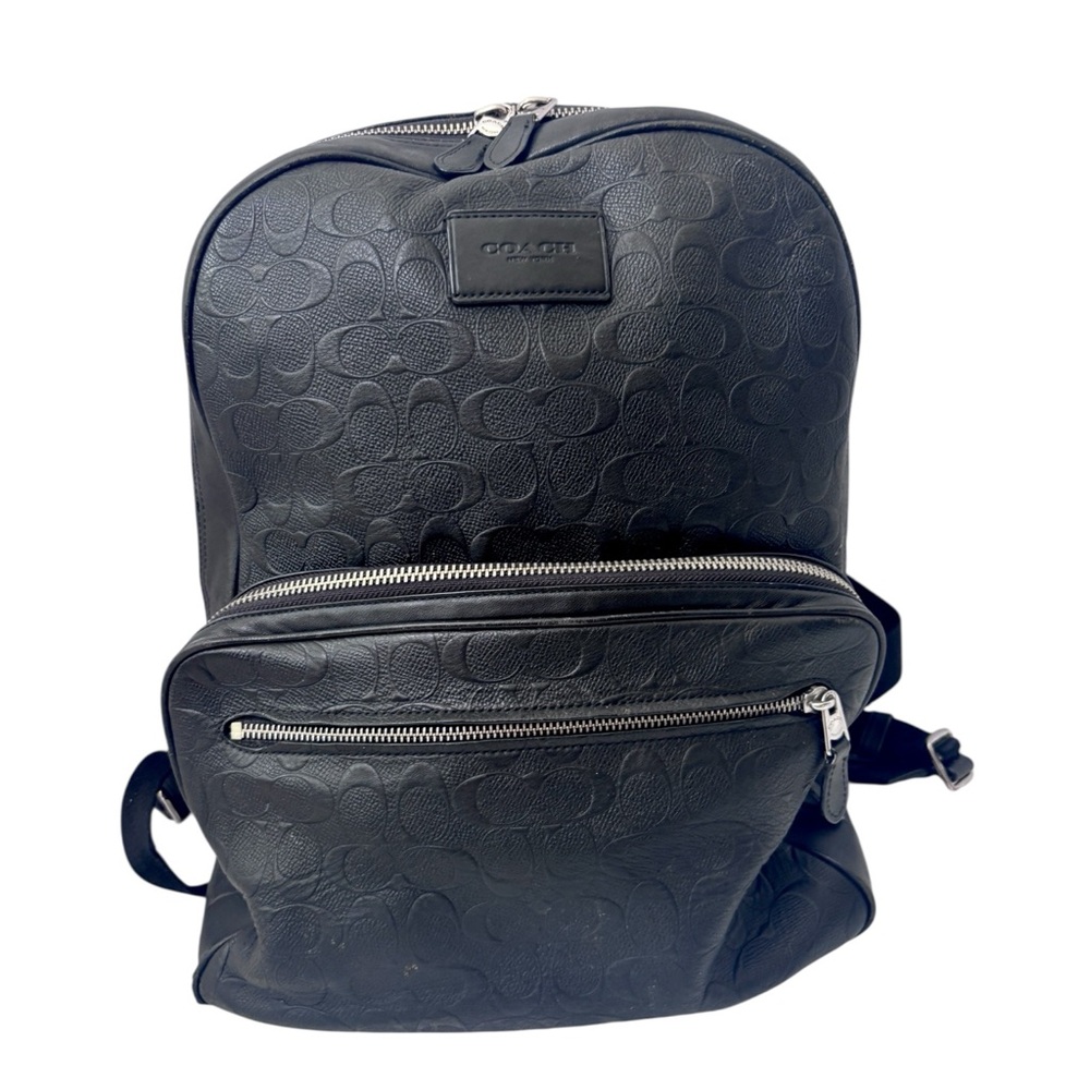 Coach Embossed Black Backpack - Picture 2 of 11